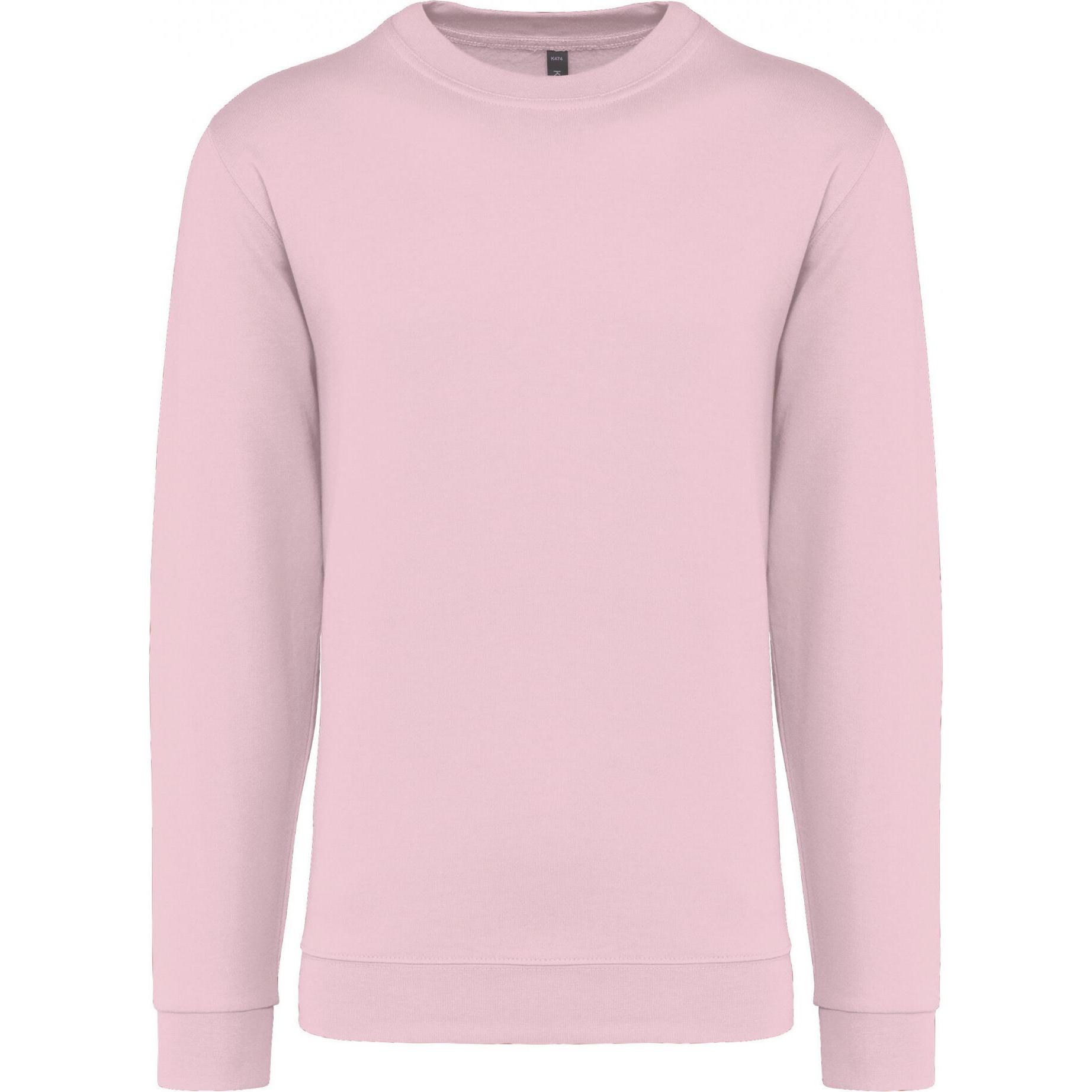 Kariban, Pullover, Sweatshirt mit Rundhalsausschnitt, Pink, (XS)
