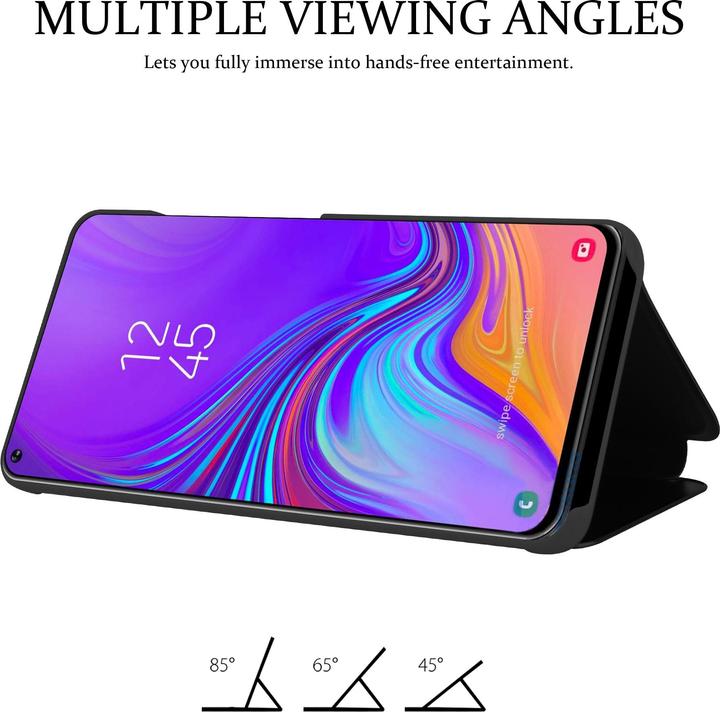 Actual product image Cadorabo Book Smart View Mirror Cover (Samsung Galaxy A8s)