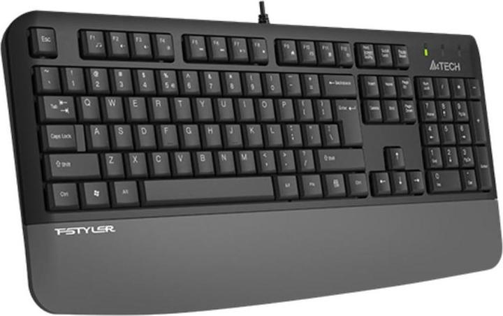 A4Tech FK20, multimediální kancelářská klávesnice, CZ/US, USB, šedá (US, Cable)