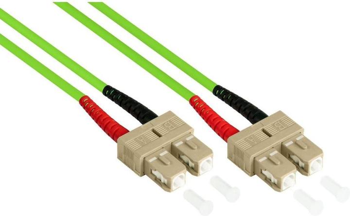 Image du produit Kabelmeister Câble de brassage fibre optique duplex OM5 (multimode, 50/125) SC/SC, LSZH, polarité (30 m)