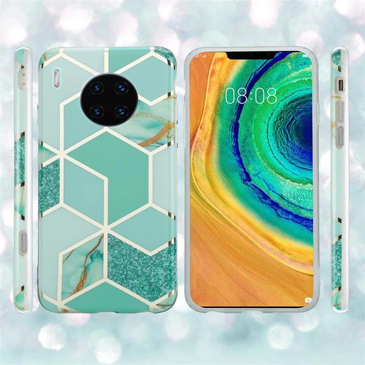 Image du produit Cadorabo Couverture IMD TPU Marbre coloré (Mate 30 Pro)