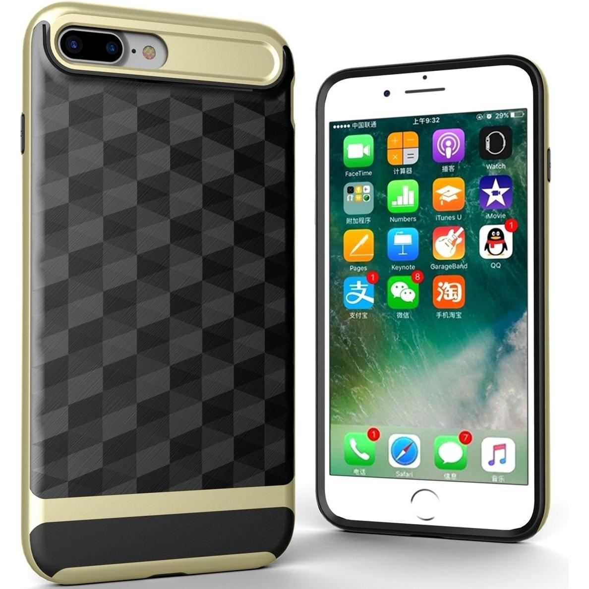 König Design Apple iPhone 7 Plus Hülle Case Handy Cover Schutz Tasche Schutzhülle Bumper Gold (Apple iPhone 7 Plus), Sma...