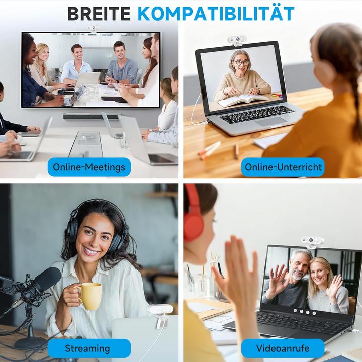 Produktbild AOC 4K Webcam AC310 mit Mikrofon und Autofokus