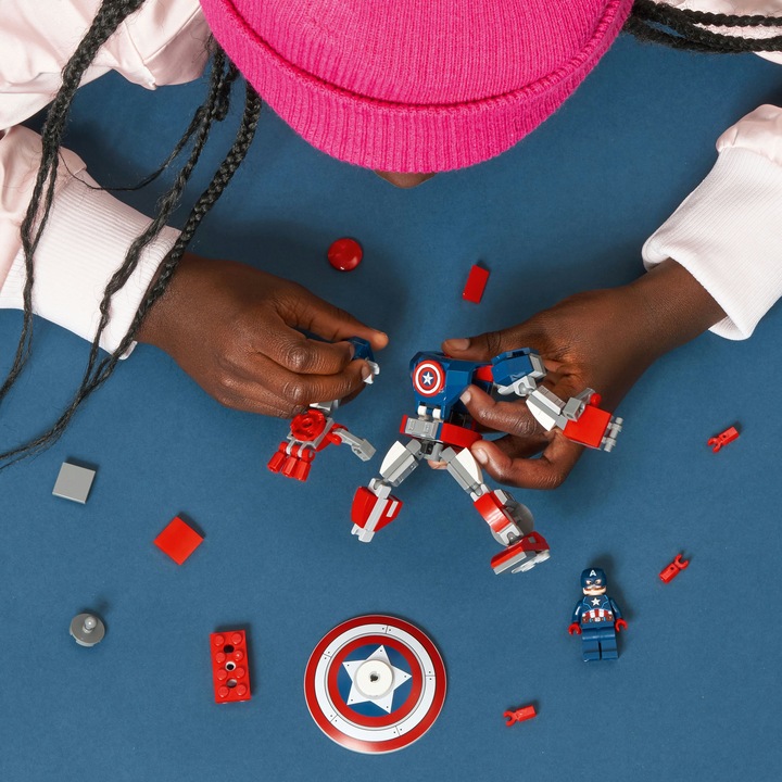Actual product image LEGO Captain America Mech (76168, LEGO Marvel)