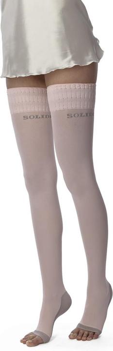 Actual product image Solidea Micro mesh stocking leggings Night Wellness opaque 70 Den 12/15mmHg pink (70 DEN, M/L)