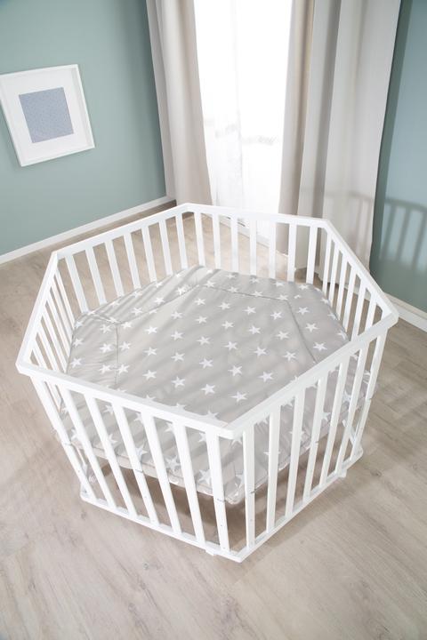 Produktbild Roba Laufgitter 6-eckig Little Stars (118.50 cm, 103.50 cm, MDF)