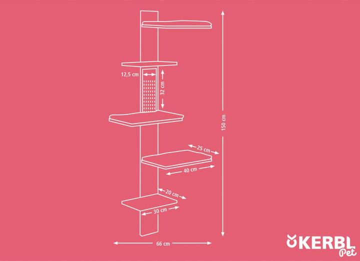 Immagine prodotto Kerbl Legname (150 cm, Natura, Bianco)