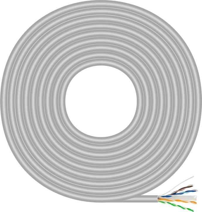 Produktbild Aisens BOBINA CABLE RED RJ45 CAT.6 UTP RIGIDO CCA 500M GRIS (U/UTP, CAT6, 500 m)