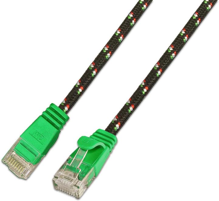 Produktbild Wirewin Slim Toughkabel: UTP, 0.25m, grün (U/UTP, CAT6, 0.25 m)