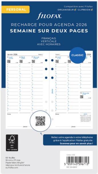 Actual product image Filofax PE-INH.1W/2S.VERTIKAL