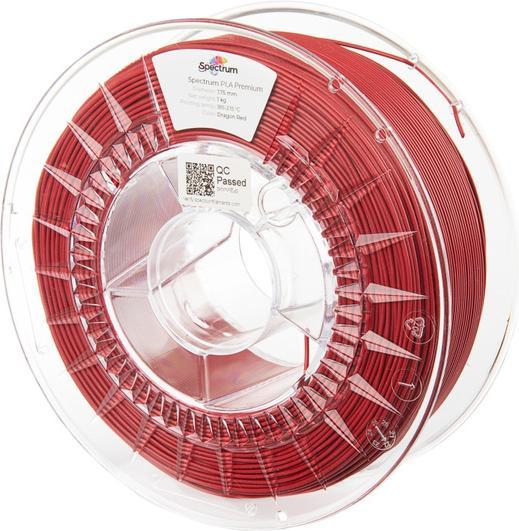 Actual product image Filament / PLA / DRAGON RED / 1.75 mm / 1 kg (PLA, 1.75 mm, 1000 g, Red)