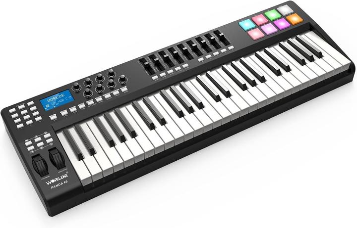 Produktbild WorldE Panda49 midi controller with 49 keys and 8 triggers (Keyboard)
