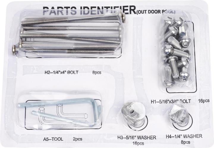 Sportime Schraubenset für Outdoor Billardtisch