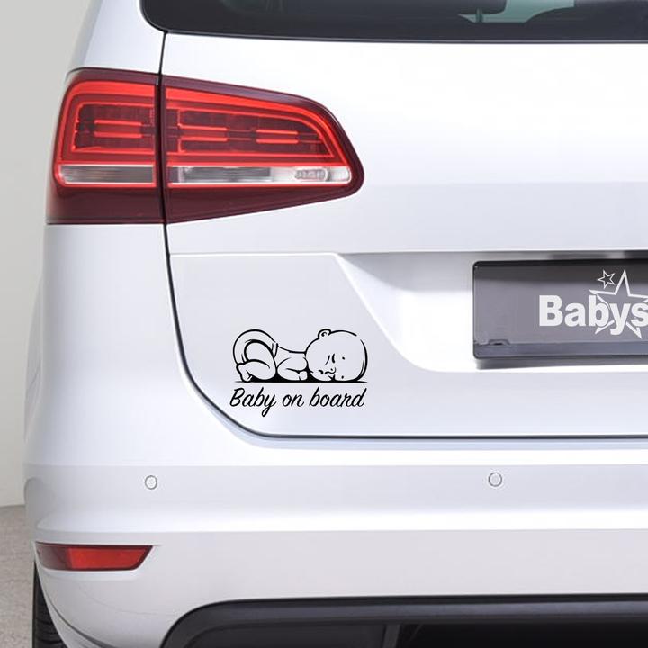 Actual product image BeFox Baby bumper sticker Sleeping Baby - Black