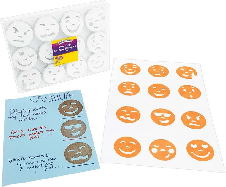 Immagine prodotto Colorations – Easy Grip Emotion-Stempel, 12 Stück.