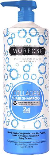 Actual product image Morfose Collagen shampoo for thick and heavy hair with a tendency to oily 1000ml (1000 ml, Liquid shampoo)