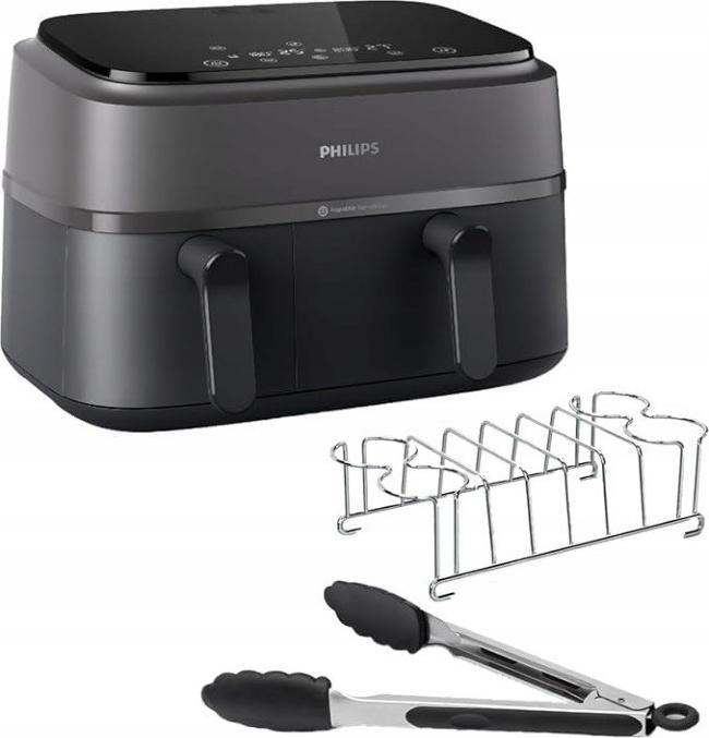Actual product image Philips 3000 Series NA350/03 Dual Basket Airfryer