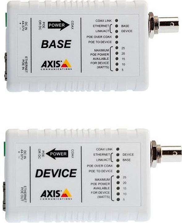 Actual product image Axis T8640 PoE+ via coax (Media converter)