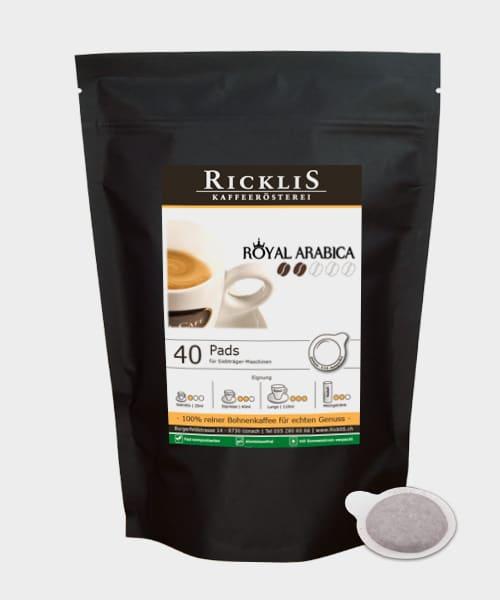 Immagine prodotto RickliS Kaffeerösterei Royal Arabica (E.S.E., 40 x Port.) (40 x Porta.)