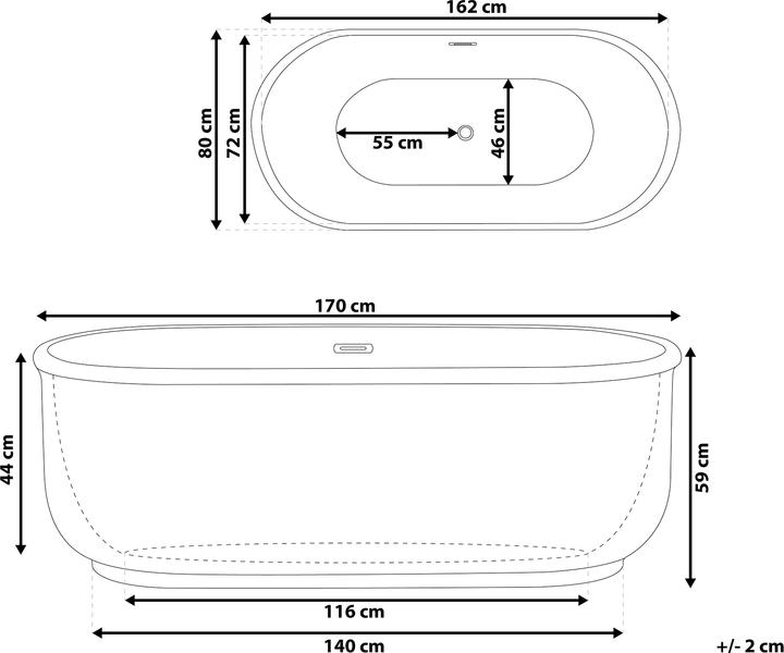 Actual product image Beliani Pinel (234 l, 170 cm, 80 cm)