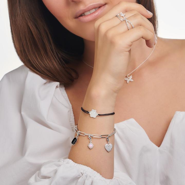 Immagine prodotto Thomas Sabo Ciondolo ciondolo imitazione opale rosa scintillante (Argento 925)