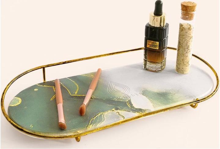 Immagine prodotto Stonea Makea Vassoio per il trucco in oro Nettuno