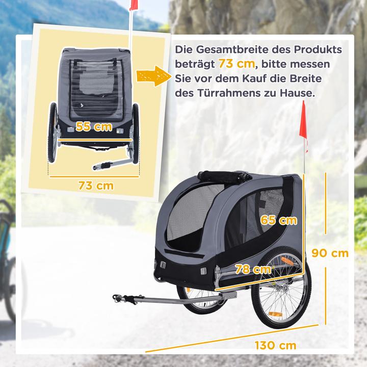 Image du produit PawHut Remorque pour animaux domestiques