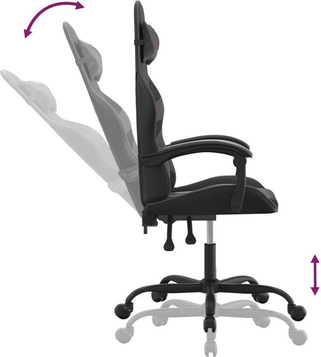 Produktbild vidaXL Gaming-Stuhl (44.50 - 54.50 cm)