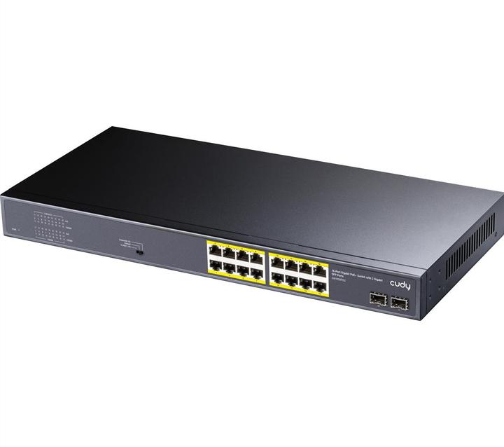Produktbild Cudy GS1020PS2 network switch Gigabit Ethernet (10/100/1000) Power over Ethernet (PoE) Black (18 Ports)