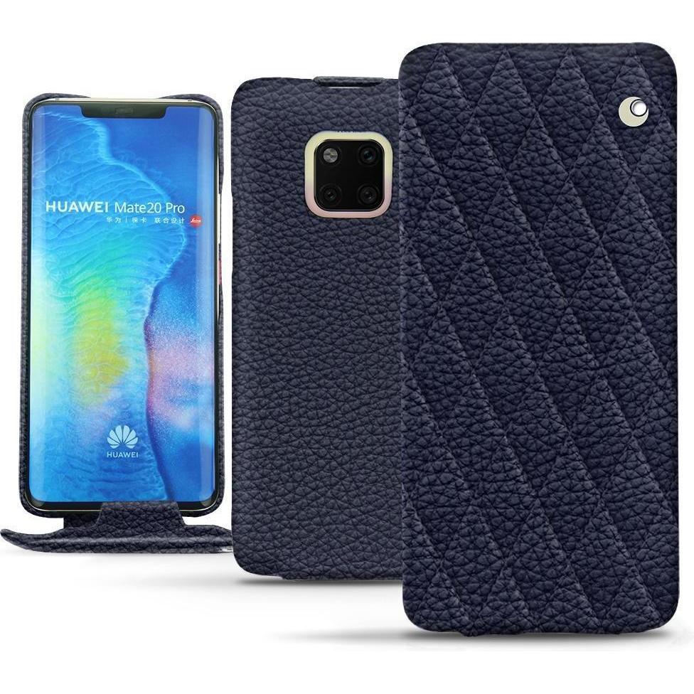 Noreve Lederschutzhülle vertikal (Huawei Mate 20 Pro), Smartphone Hülle, Violett