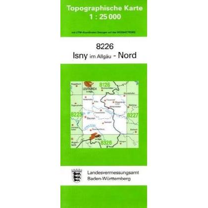Topographisch Karten BW.8226 Isny,Nord, Landkarte