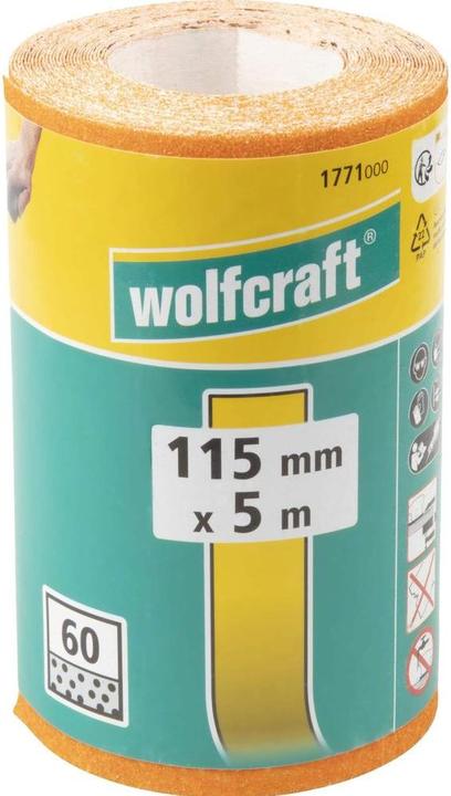 Produktbild wolfcraft 1 Schleifpapierrolle Kor. K60, 5mx115mm (60)