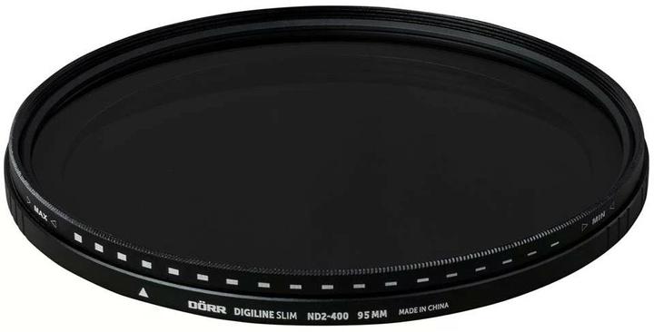 Image du produit Dörr Filtre gris Digiline Slim Variable ND2-400 - 95 mm (95 mm, Filtre gris neutre)