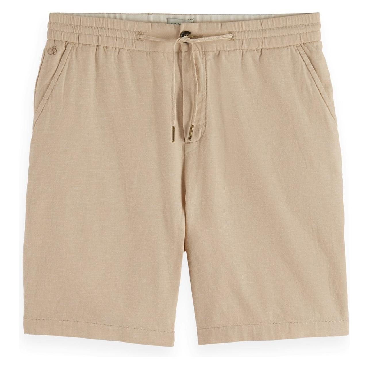 Scotch & Soda, Mannen, Korte Broek, Scotch And Soda Short Beige - Maat 32 - Heren, Beige, (32)