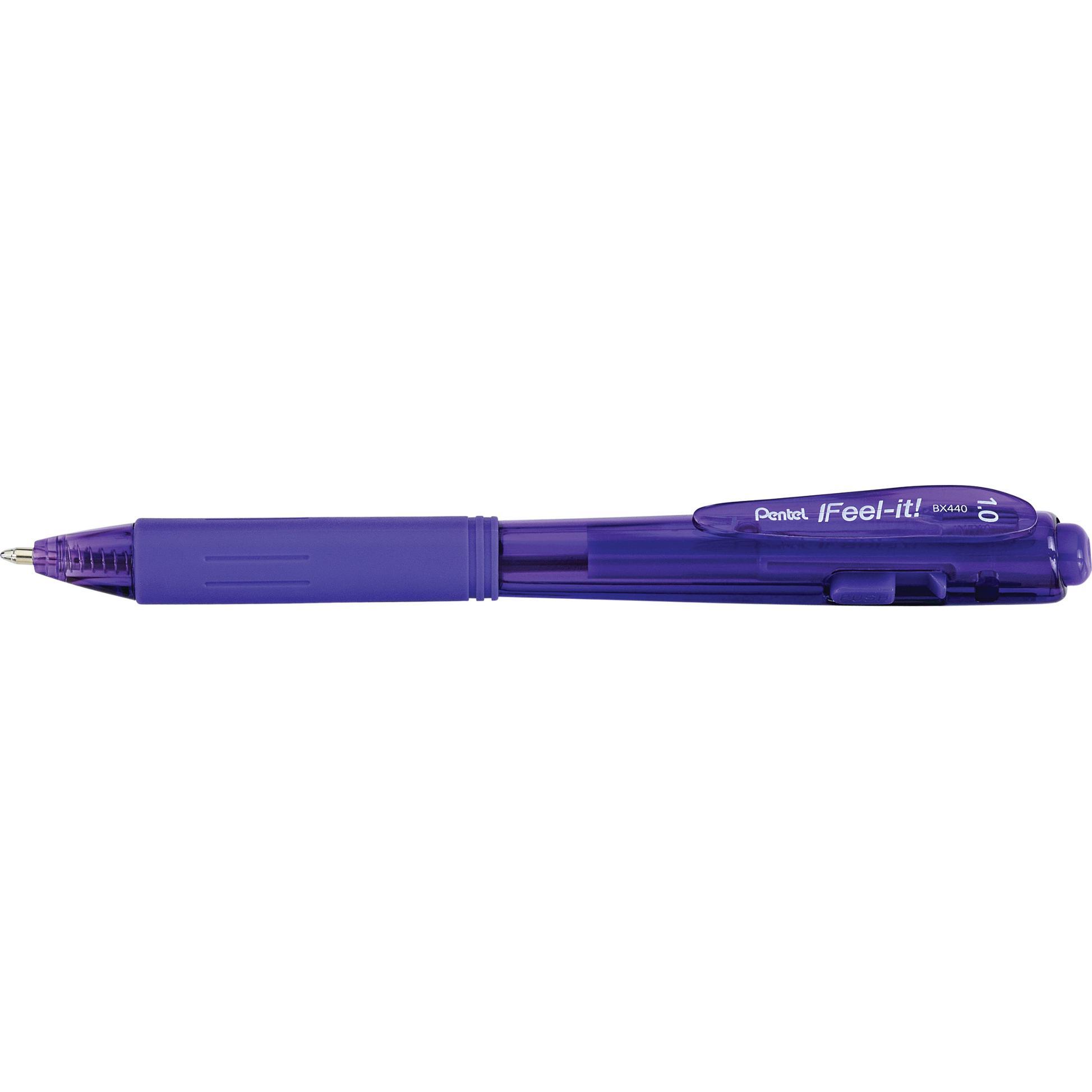Pentel, Schreibstifte, Kugelschreiber BX440 lila Schreibfarbe (Violett, 1 x)