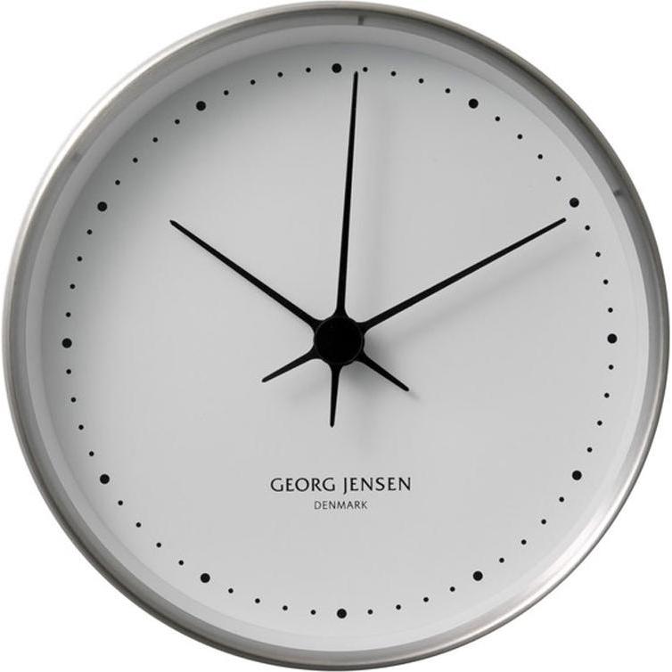 Georg Jensen, Wanduhr, KOPPEL Wanduhr Edelstahl mitm Ziffernblatt (27 cm)