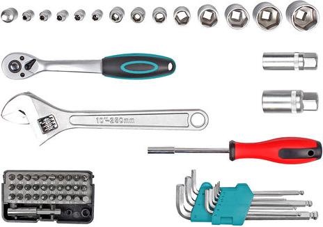 Actual product image technocraft aluminium tool case TOP COMPACT 94 pcs (94 pieces)