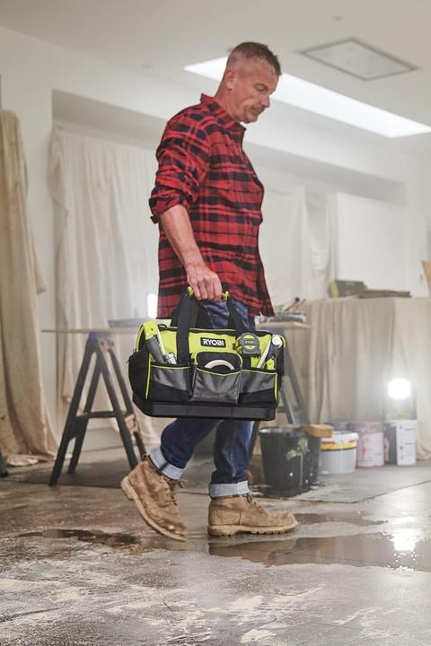 Actual product image Ryobi Craftsman bag RSSSTB1, size S,green/black, with shoulder strap