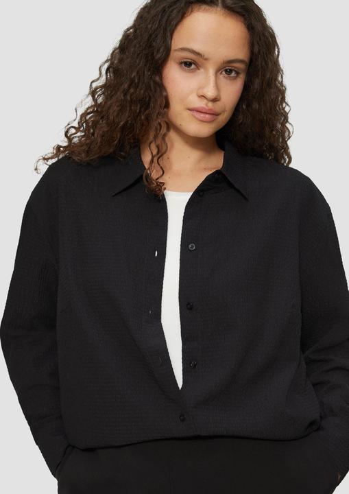 Image du produit s.Oliver Bluse Strukturierte Hemdbluse mit Raffung (44)