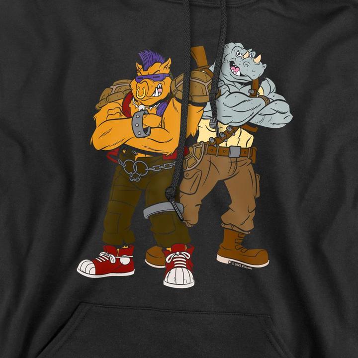 Immagine prodotto Teenage Mutant NT Felpa con Cappuccio Bebop & Rocksteady Uomo (XL)