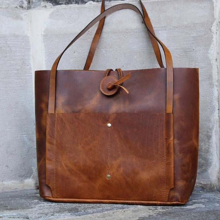 Only-Bags.Store Borsa in pelle, borsa a tracolla, borsa a manico alto, regalo di Natale