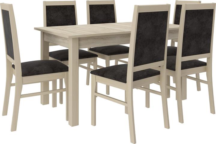 Actual product image ADRK Furniture RODOS 25 table and chair set (140 x 80 x 75 cm)