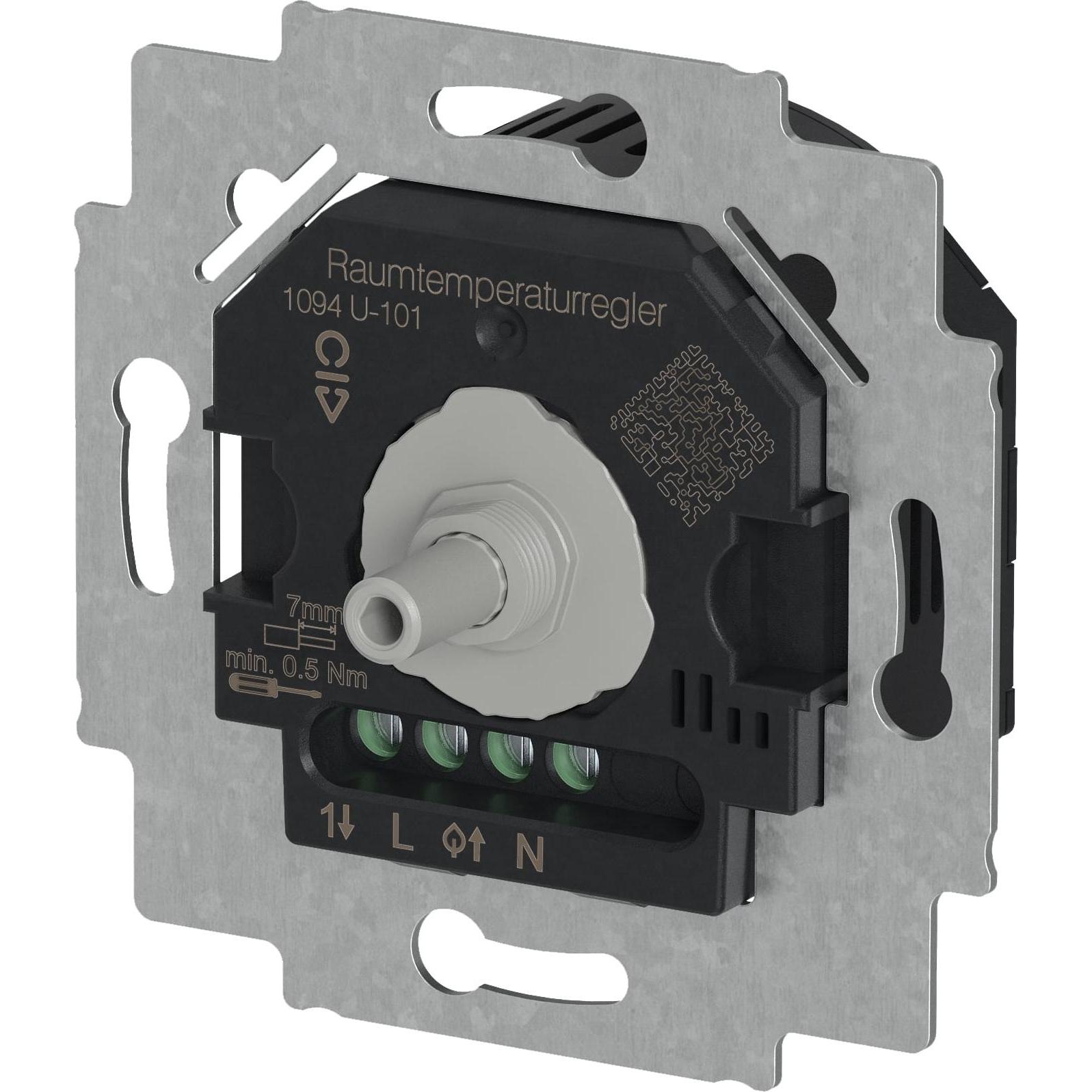 Thumbnail - Busch-Jaeger BUSC Raumtemperaturreglereinsatz, Thermostat, Schwarz, Grau
