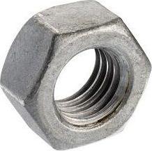 Actual product image RS PRO Galvanised Steel Hex Nut, DIN 934, M12 (M12)