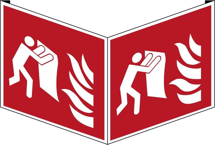 Produktbild Brady Feuerlöschdecke – Sicherheitsschild – ISO 7010