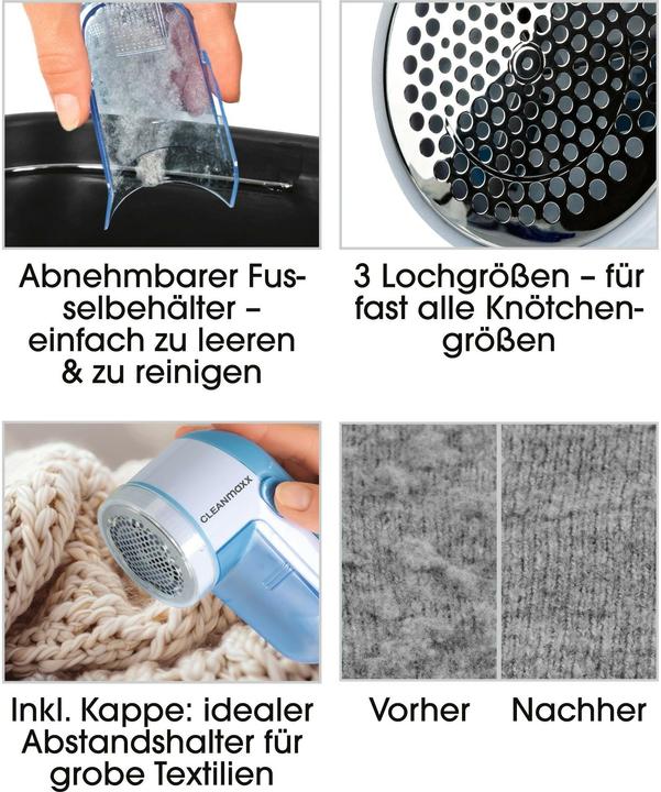 Actual product image CleanMaxx Lint shaver