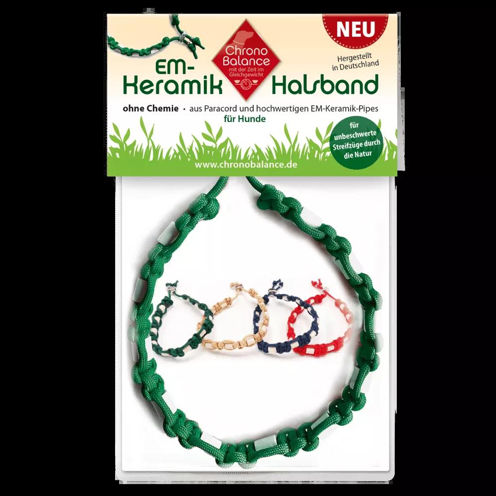ChronoBalance EM-Keramik-Kette Grün- 26-30 cm (Hund, Allgemein), Halsband + Leine
