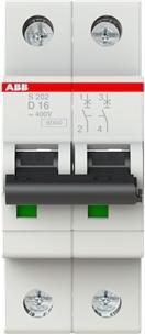 Immagine prodotto ABB S202-D16 Interruttore automatico a 2 poli