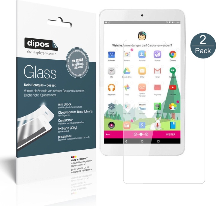 Produktbild Dipos Displayschutz Anti-Shock (1 Stück, Telekom Tablet Puls)