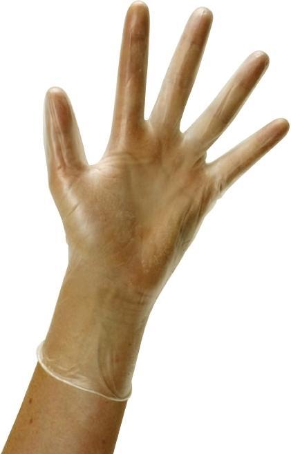 Produktbild Vogue Vinylhandschuh reissfest gepudert M - Stk (M)